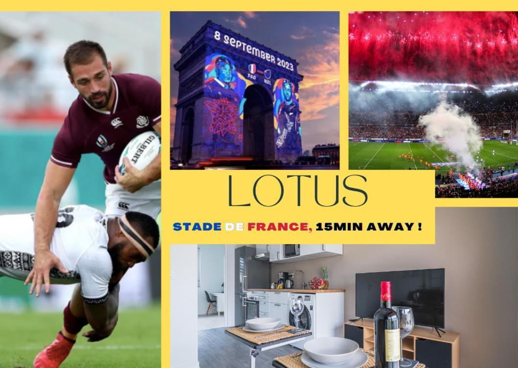 Le Lotus - Self Checkin - 20Min From Paris - Free Parking Around Apartment Drancy Exterior photo
